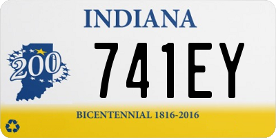 IN license plate 741EY