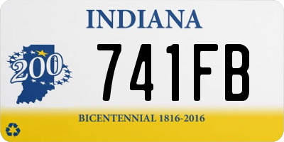 IN license plate 741FB