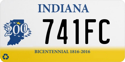 IN license plate 741FC