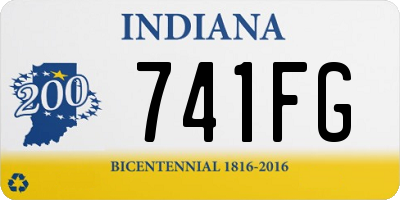 IN license plate 741FG