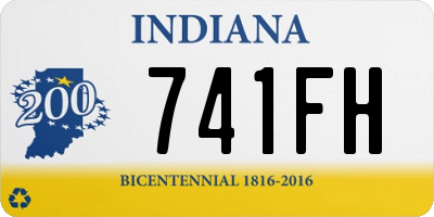 IN license plate 741FH