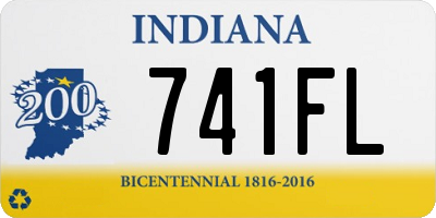 IN license plate 741FL