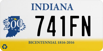 IN license plate 741FN