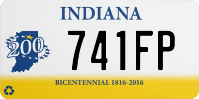 IN license plate 741FP