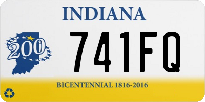 IN license plate 741FQ