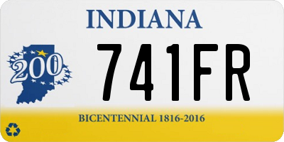 IN license plate 741FR