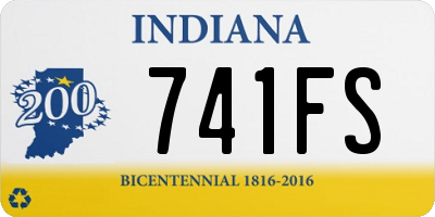 IN license plate 741FS