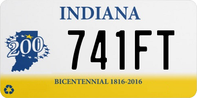 IN license plate 741FT