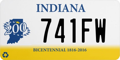 IN license plate 741FW