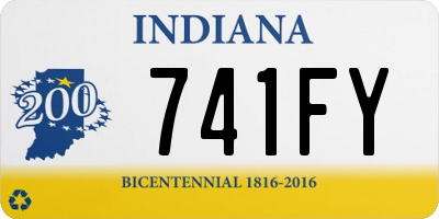 IN license plate 741FY