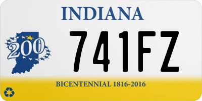 IN license plate 741FZ