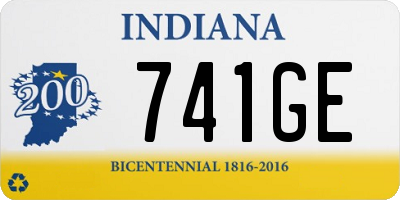 IN license plate 741GE