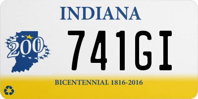 IN license plate 741GI