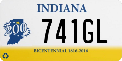 IN license plate 741GL