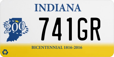 IN license plate 741GR