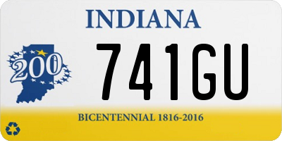 IN license plate 741GU