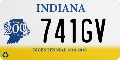 IN license plate 741GV