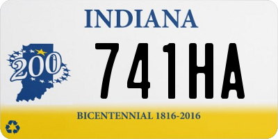 IN license plate 741HA