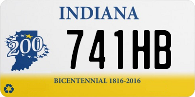 IN license plate 741HB