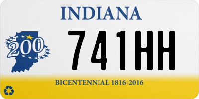 IN license plate 741HH