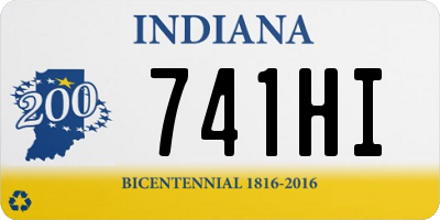 IN license plate 741HI