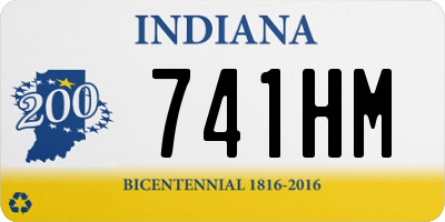 IN license plate 741HM