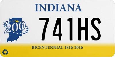 IN license plate 741HS