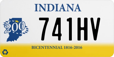 IN license plate 741HV