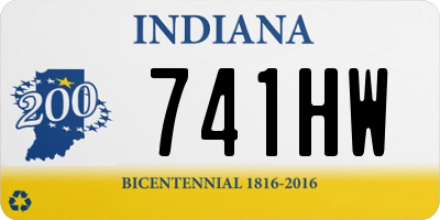 IN license plate 741HW