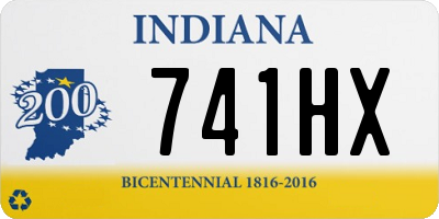 IN license plate 741HX