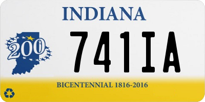 IN license plate 741IA