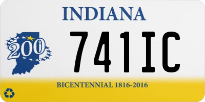 IN license plate 741IC