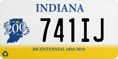 IN license plate 741IJ