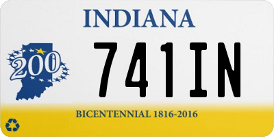 IN license plate 741IN