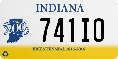 IN license plate 741IO