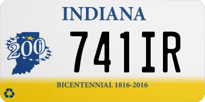IN license plate 741IR