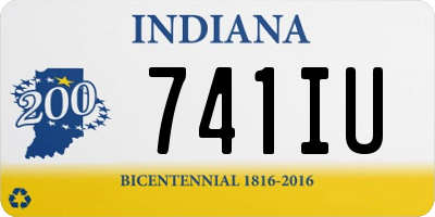 IN license plate 741IU