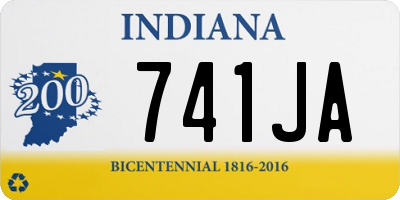 IN license plate 741JA