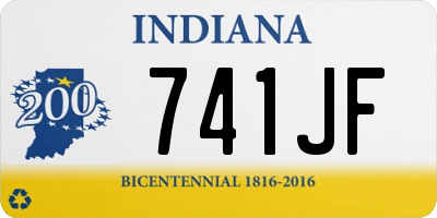 IN license plate 741JF