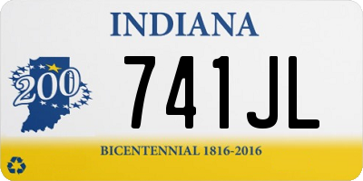 IN license plate 741JL