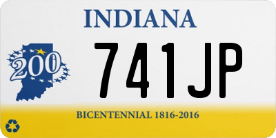 IN license plate 741JP