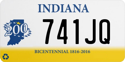 IN license plate 741JQ