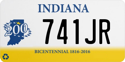 IN license plate 741JR