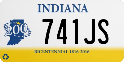 IN license plate 741JS