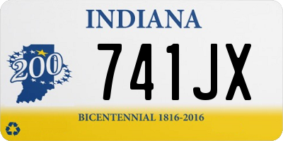 IN license plate 741JX