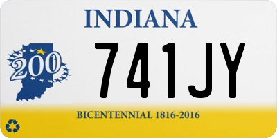 IN license plate 741JY