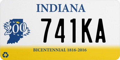 IN license plate 741KA