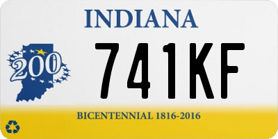 IN license plate 741KF