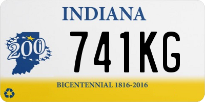 IN license plate 741KG