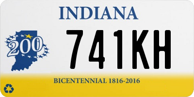 IN license plate 741KH